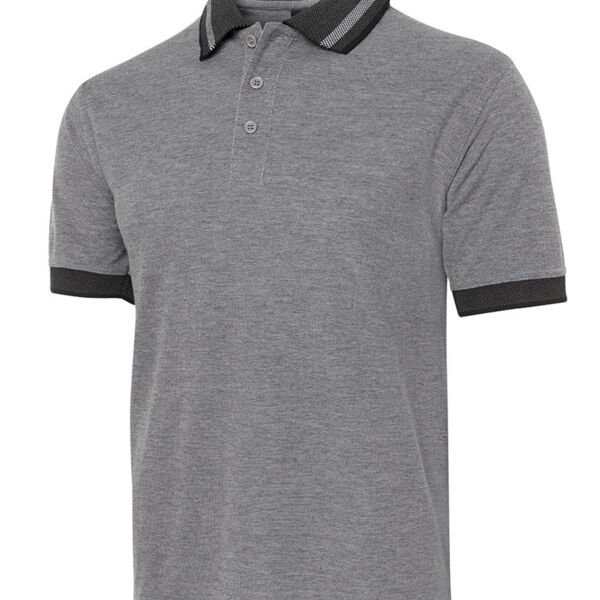 JB's  BIRDS EYE POLO   CHARCOAL - S Thumbnail
