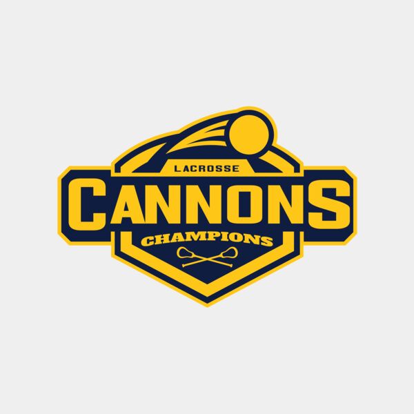 Cannons Champions Lacrosse Logo Template Thumbnail
