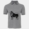JB's  BIRDS EYE POLO   CHARCOAL - S Thumbnail