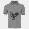 JB's  BIRDS EYE POLO   CHARCOAL - S Thumbnail