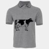 JB's  BIRDS EYE POLO   CHARCOAL - S Thumbnail