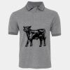 JB's  BIRDS EYE POLO   CHARCOAL - S Thumbnail