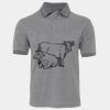 JB's  BIRDS EYE POLO   CHARCOAL - S Thumbnail