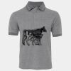 JB's  BIRDS EYE POLO   CHARCOAL - S Thumbnail