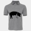 JB's  BIRDS EYE POLO   CHARCOAL - S Thumbnail