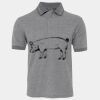 JB's  BIRDS EYE POLO   CHARCOAL - S Thumbnail