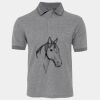 JB's  BIRDS EYE POLO   CHARCOAL - S Thumbnail