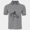 JB's  BIRDS EYE POLO   CHARCOAL - S Thumbnail