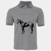 JB's  BIRDS EYE POLO   CHARCOAL - S Thumbnail