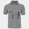 JB's  BIRDS EYE POLO   CHARCOAL - S Thumbnail
