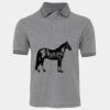 JB's  BIRDS EYE POLO   CHARCOAL - S Thumbnail