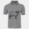 JB's  BIRDS EYE POLO   CHARCOAL - S Thumbnail
