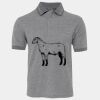 JB's  BIRDS EYE POLO   CHARCOAL - S Thumbnail