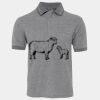 JB's  BIRDS EYE POLO   CHARCOAL - S Thumbnail