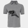 JB's  BIRDS EYE POLO   CHARCOAL - S Thumbnail