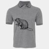 JB's  BIRDS EYE POLO   CHARCOAL - S Thumbnail