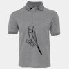 JB's  BIRDS EYE POLO   CHARCOAL - S Thumbnail