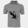 JB's  BIRDS EYE POLO   CHARCOAL - S Thumbnail