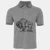 JB's  BIRDS EYE POLO   CHARCOAL - S Thumbnail