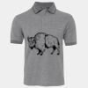 JB's  BIRDS EYE POLO   CHARCOAL - S Thumbnail