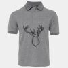 JB's  BIRDS EYE POLO   CHARCOAL - S Thumbnail
