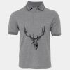 JB's  BIRDS EYE POLO   CHARCOAL - S Thumbnail