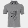 JB's  BIRDS EYE POLO   CHARCOAL - S Thumbnail