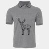 JB's  BIRDS EYE POLO   CHARCOAL - S Thumbnail