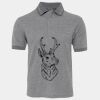 JB's  BIRDS EYE POLO   CHARCOAL - S Thumbnail