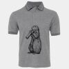 JB's  BIRDS EYE POLO   CHARCOAL - S Thumbnail