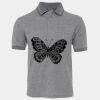JB's  BIRDS EYE POLO   CHARCOAL - S Thumbnail