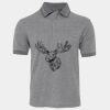 JB's  BIRDS EYE POLO   CHARCOAL - S Thumbnail