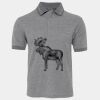 JB's  BIRDS EYE POLO   CHARCOAL - S Thumbnail