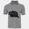 JB's  BIRDS EYE POLO   CHARCOAL - S Thumbnail