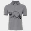 JB's  BIRDS EYE POLO   CHARCOAL - S Thumbnail