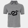 JB's  BIRDS EYE POLO   CHARCOAL - S Thumbnail