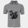 JB's  BIRDS EYE POLO   CHARCOAL - S Thumbnail