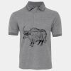 JB's  BIRDS EYE POLO   CHARCOAL - S Thumbnail