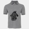 JB's  BIRDS EYE POLO   CHARCOAL - S Thumbnail