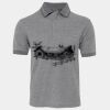 JB's  BIRDS EYE POLO   CHARCOAL - S Thumbnail