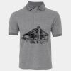 JB's  BIRDS EYE POLO   CHARCOAL - S Thumbnail