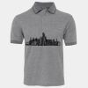 JB's  BIRDS EYE POLO   CHARCOAL - S Thumbnail
