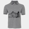 JB's  BIRDS EYE POLO   CHARCOAL - S Thumbnail