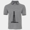 JB's  BIRDS EYE POLO   CHARCOAL - S Thumbnail