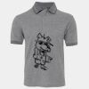 JB's  BIRDS EYE POLO   CHARCOAL - S Thumbnail