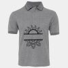 JB's  BIRDS EYE POLO   CHARCOAL - S Thumbnail