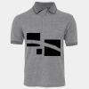 JB's  BIRDS EYE POLO   CHARCOAL - S Thumbnail