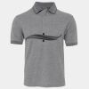 JB's  BIRDS EYE POLO   CHARCOAL - S Thumbnail