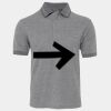 JB's  BIRDS EYE POLO   CHARCOAL - S Thumbnail