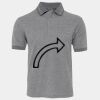 JB's  BIRDS EYE POLO   CHARCOAL - S Thumbnail